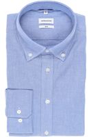 Seidensticker Smart Business Slim Fit Overhemd blauw, Faux-uni - thumbnail