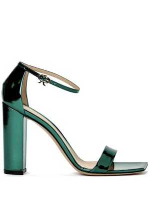 Gianvito Rossi sandales Azia 95 mm en cuir verni - Vert