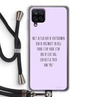 Zelfvertrouwen: Samsung Galaxy A12 Transparant Hoesje met koord