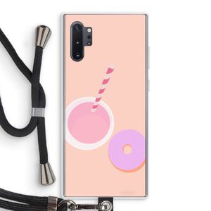 Donut: Samsung Galaxy Note 10 Plus Transparant Hoesje met koord