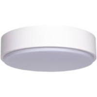 LED Plafondlamp - Aigi Santi - Opbouw Rond 12W - Helder/Koud Wit 6500K - Mat Wit Aluminium