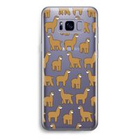 Alpacas: Samsung Galaxy S8 Transparant Hoesje Alpacas: Samsung Galaxy S8 Transparant Hoesje