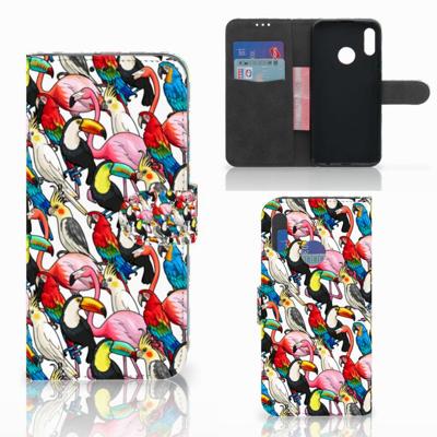 Honor 10 Lite | Telefoonhoesje | Met pasjeshouder | Birds