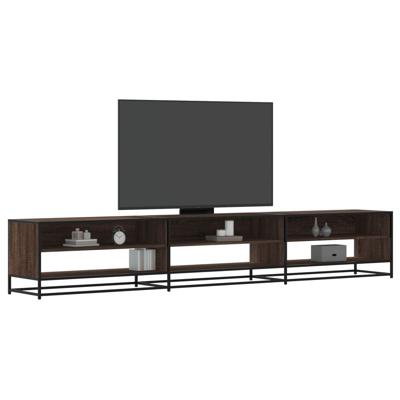Tv-meubel 270x40x46 cm bewerkt hout bruin eikenkleurig