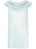 VITELLI haut sans manches à design drapé - Bleu