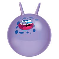 Eddy Toys Skippybal funny faces - paars - Dia 45 cm - buitenspeelgoed voor kleine kinderen   -