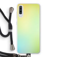 Minty mist pastel: Samsung Galaxy A70 Transparant Hoesje met koord
