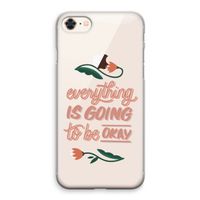 Optimistic flower girl: iPhone 8 Transparant Hoesje Optimistic flower girl: iPhone 8 Transparant Hoesje