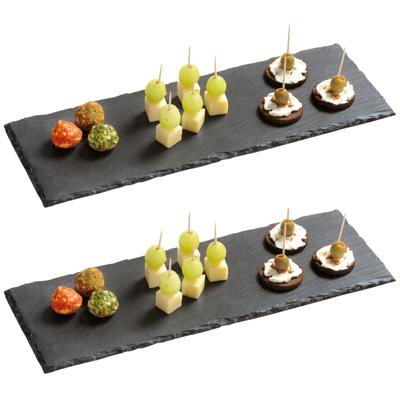 Kesper Serveerplank - 8x - Leisteen - 13 x 38 cm - rechthoek Kesper Serveerplank - 8x - Leisteen - 13 x 38 cm - rechthoek