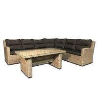 6-persoons Loungeset Merano Forest Grey Hoekset incl. tafel