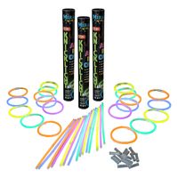 Glow in the dark sticks - breaklights - 100x sticks van 20 cm - multi kleuren - thumbnail