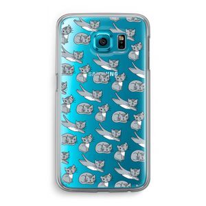 Poezen: Samsung Galaxy S6 Transparant Hoesje