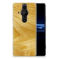 Sony Xperia Pro-I | Bumper Hoesje | Licht Hout