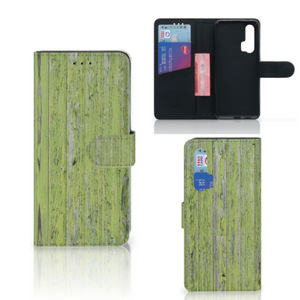 Honor 20 Pro Book Style Case Green Wood