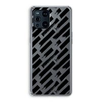 Zwarte vegen: Oppo Find X3 Transparant Hoesje