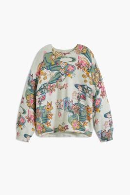 Trui met figuurprint - BLACK - 9/10