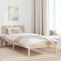 Bedframe met Hoofdgedeelte 75x190 cm van Massief Grenenhout