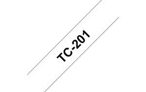 TC-201  - Labelling tape 12mm white / black TC-201