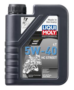 Motorbike 4T 5W-40 HC Street LIQUI MOLY, Viscositeitsindeling volgens SAE: 5W-40, 1.0, L, u.a. für Cagiva