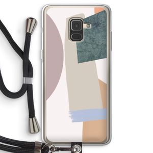 Lindo: Samsung Galaxy A8 (2018) Transparant Hoesje met koord