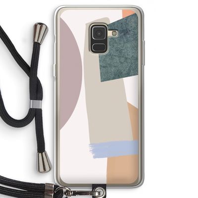 Lindo: Samsung Galaxy A8 (2018) Transparant Hoesje met koord