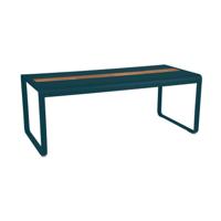 Fermob Bellevie tuintafel met opslagruimte 196x90 cm Acapulco Blue