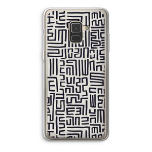 Moroccan Print: Samsung Galaxy A8 (2018) Transparant Hoesje