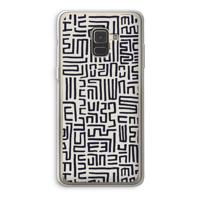 Moroccan Print: Samsung Galaxy A8 (2018) Transparant Hoesje