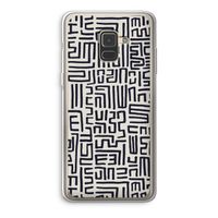 Moroccan Print: Samsung Galaxy A8 (2018) Transparant Hoesje