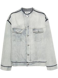 Maison Margiela veste en jean à effet délavé - Bleu