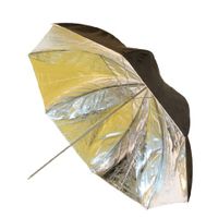 Falcon eyes flitsparaplu ur-48sb1 zilver/zwart 122 cm