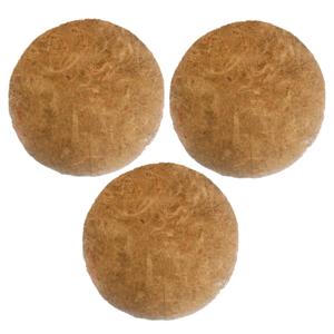 Inlegvel - 3x stuks - kokos - voor hanging basket - 30 cm - kokosinleggers