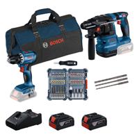 Bosch Professional Accu combiset 2-delig (GSR 18V-45 + GBH 18V-22) 18V 4.0Ah in tas - 0615V0003D