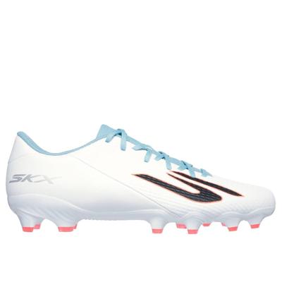 Skechers SKX_2 Academy Gras Voetbalschoenen (FG) Wit Blauw Oranje
