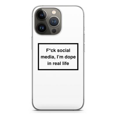I'm dope: iPhone 13 Pro Transparant Hoesje