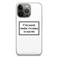 I'm dope: iPhone 13 Pro Transparant Hoesje