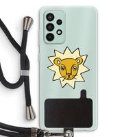 Kleine leeuw: Samsung Galaxy A52s 5G Transparant Hoesje met koord