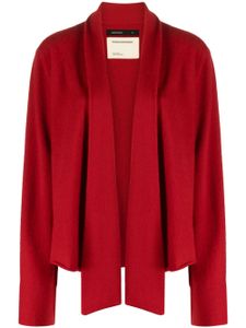 Frenckenberger cardigan en cachemire à design asymétrique - Rouge