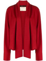 Frenckenberger cardigan en cachemire à design asymétrique - Rouge