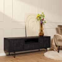 Tv meubel Brandy Black | 180 cm STF-1502 - thumbnail