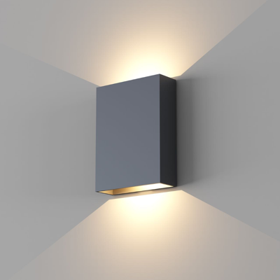 Wandlamp Artdelight Memphis 2 Lichts LED 2700K Dimbaar Zwart/Mat Goud
