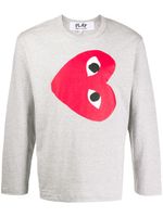 Comme Des Garçons Play sweat imprimé - Gris - thumbnail