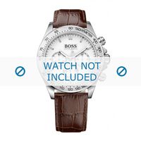 Horlogeband Hugo Boss HB-243-1-14-2766 / 1513175 Leder Bruin 22mm - thumbnail