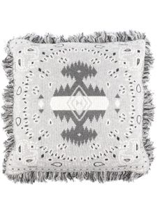 Alanui coussin en maille intarsia - Gris