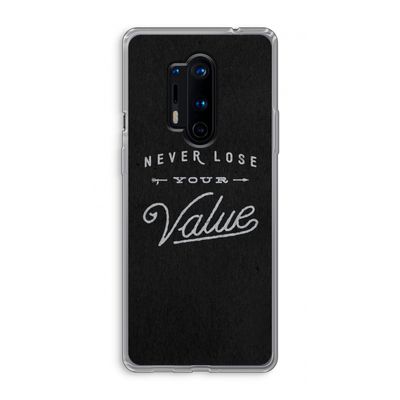 Never lose your value: OnePlus 8 Pro Transparant Hoesje