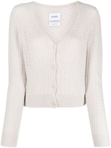 Barrie V-neck cashmere cardigan - Tons neutres