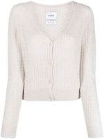 Barrie V-neck cashmere cardigan - Tons neutres - thumbnail