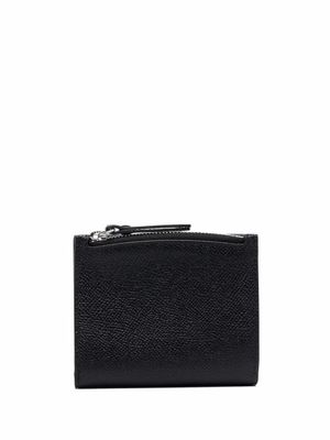 Maison Margiela portefeuille en cuir à coutures signature - Noir