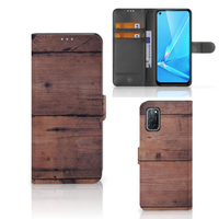 OPPO A72 | OPPO A52 Book Style Case Old Wood - thumbnail