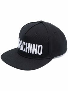 Moschino casquette en toile à logo imprimé - Noir